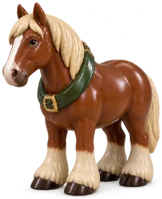 Cheval de trait, figurine de la ferme