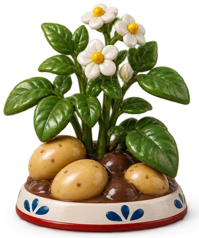 Pomme de terre de plein champ, figurine de la ferme