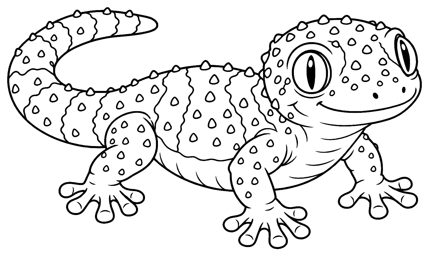 Coloriage de Tarente de Maurétanie : dessin au trait noir à colorier