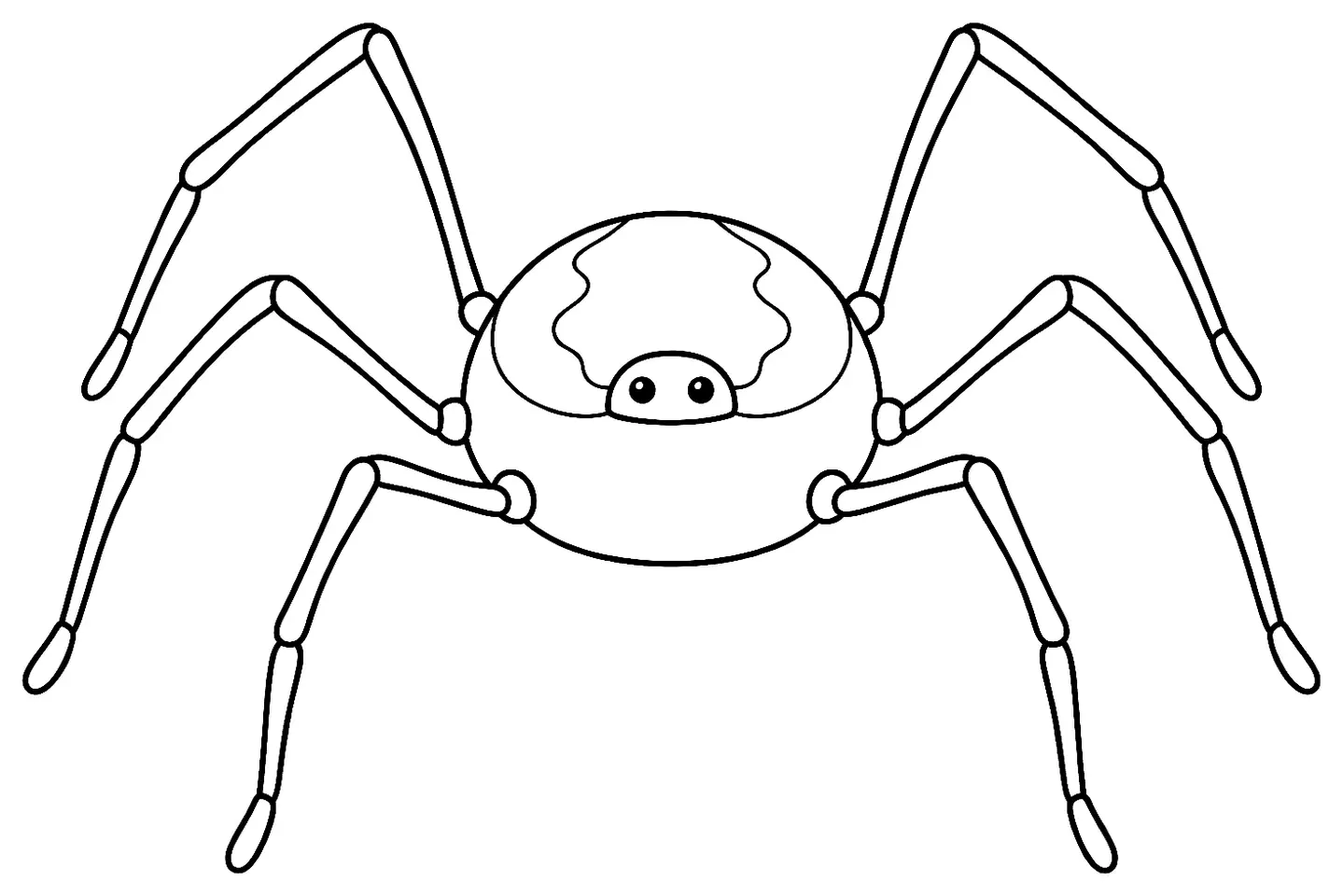 Coloriage de Faucheux : dessin au trait noir à colorier