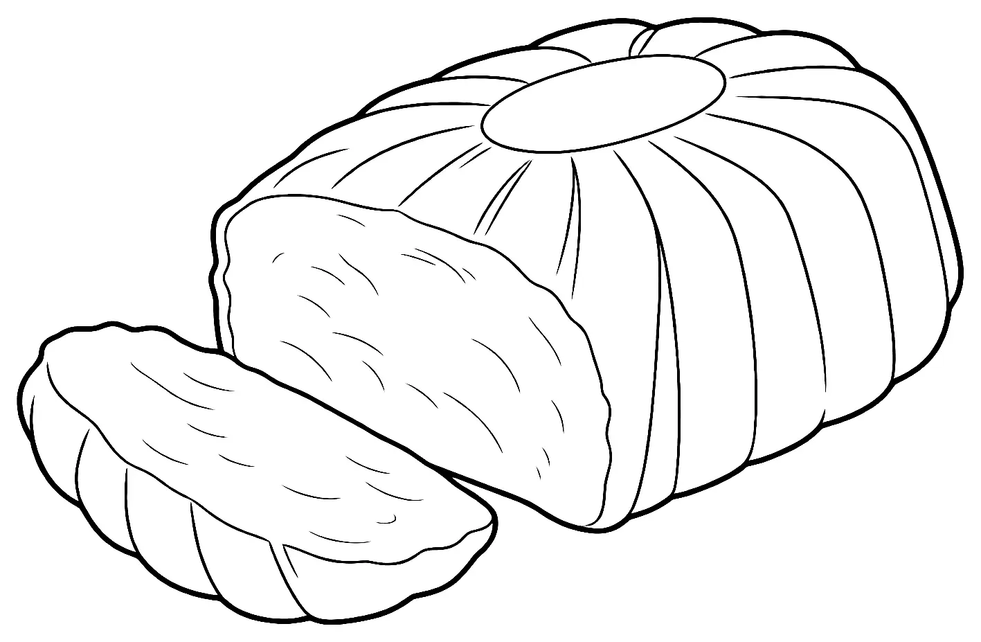 Coloriage de Beurre de Bresse : dessin au trait noir à colorier