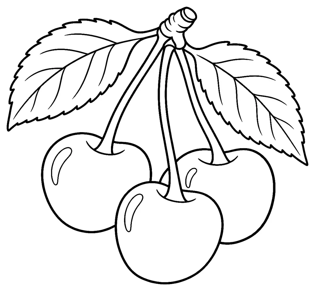 Coloriage de Amarena : dessin au trait noir à colorier