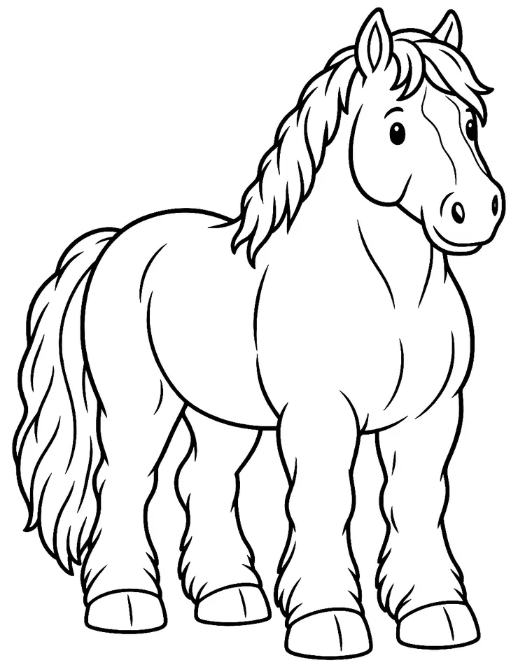 Coloriage de Appenninico : dessin au trait noir à colorier