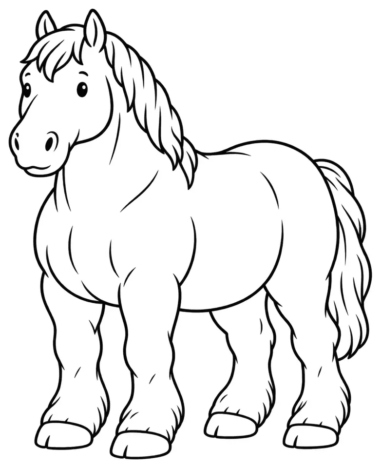 Coloriage de Auxois : dessin au trait noir à colorier