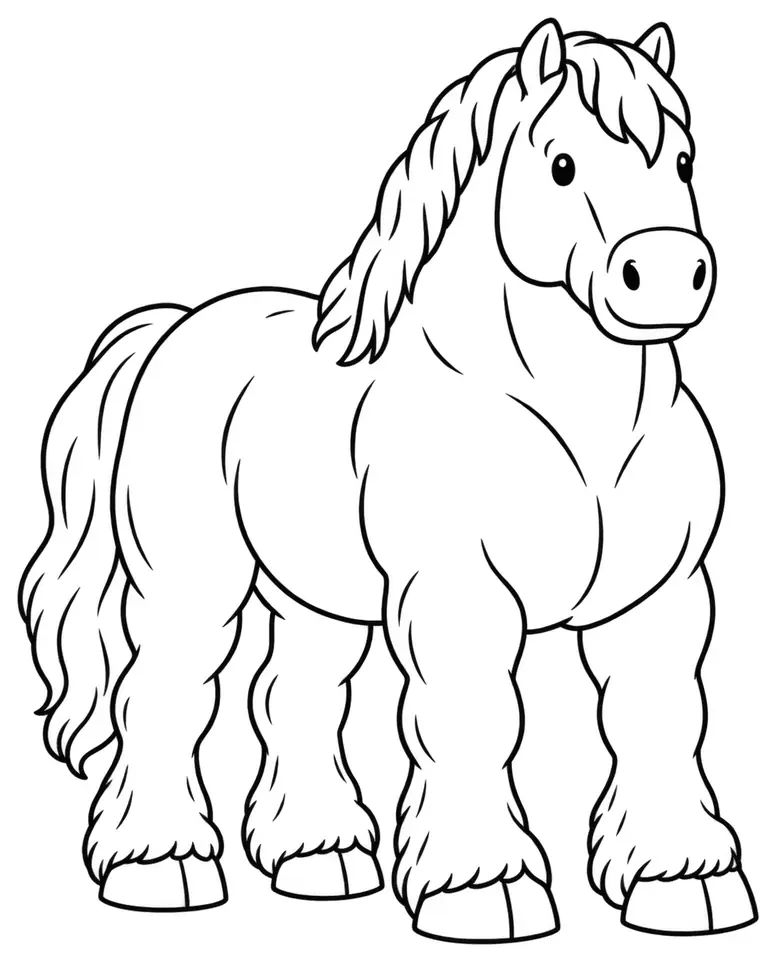 Coloriage de Breton : dessin au trait noir à colorier