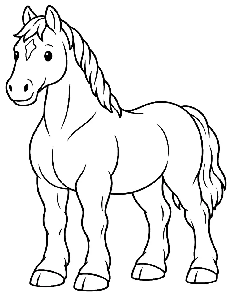 Coloriage de Buohai : dessin au trait noir à colorier