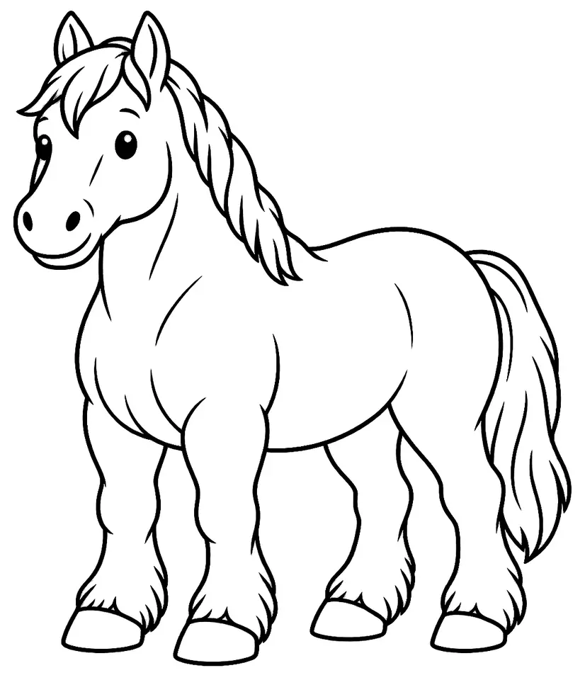 Coloriage de Guanzhong : dessin au trait noir à colorier