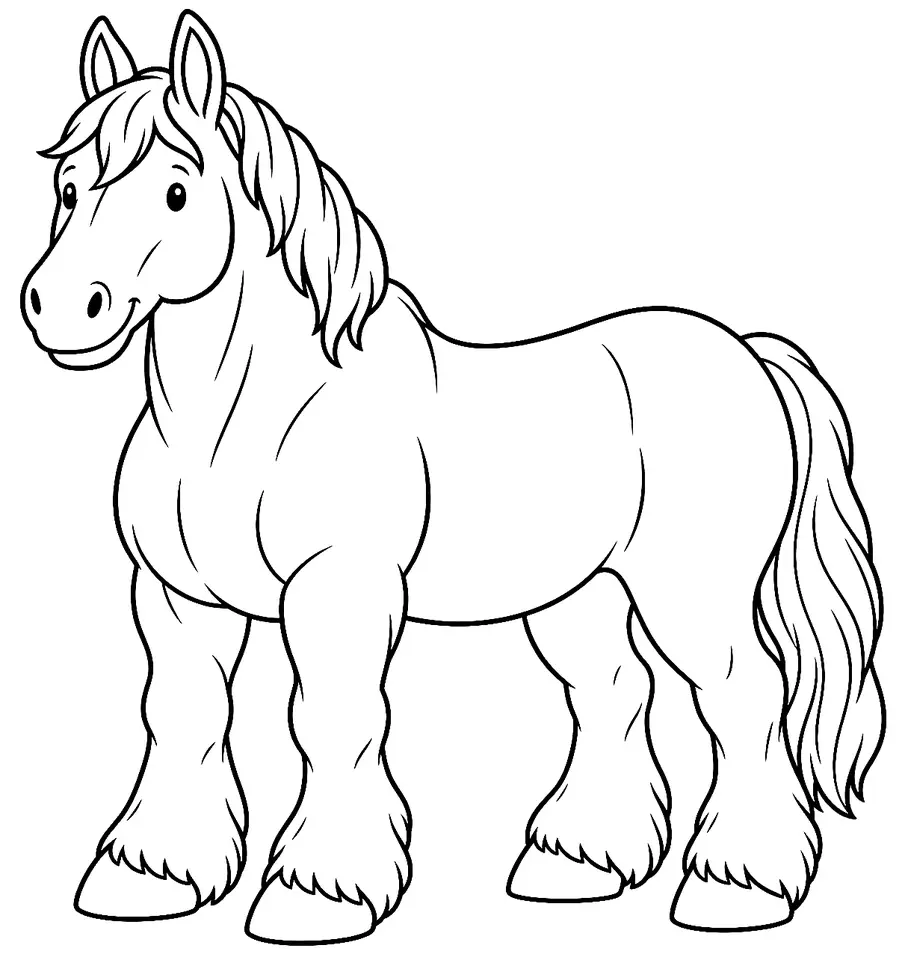 Coloriage de Kouznetsk : dessin au trait noir à colorier
