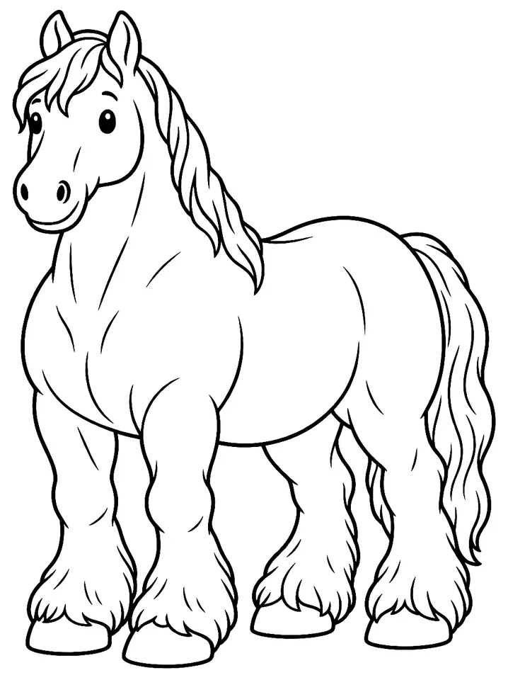 Coloriage de Malakan : dessin au trait noir à colorier