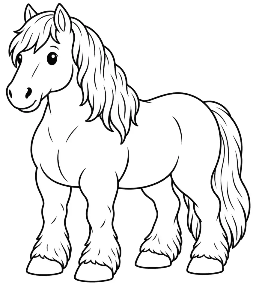 Coloriage de Noriker : dessin au trait noir à colorier