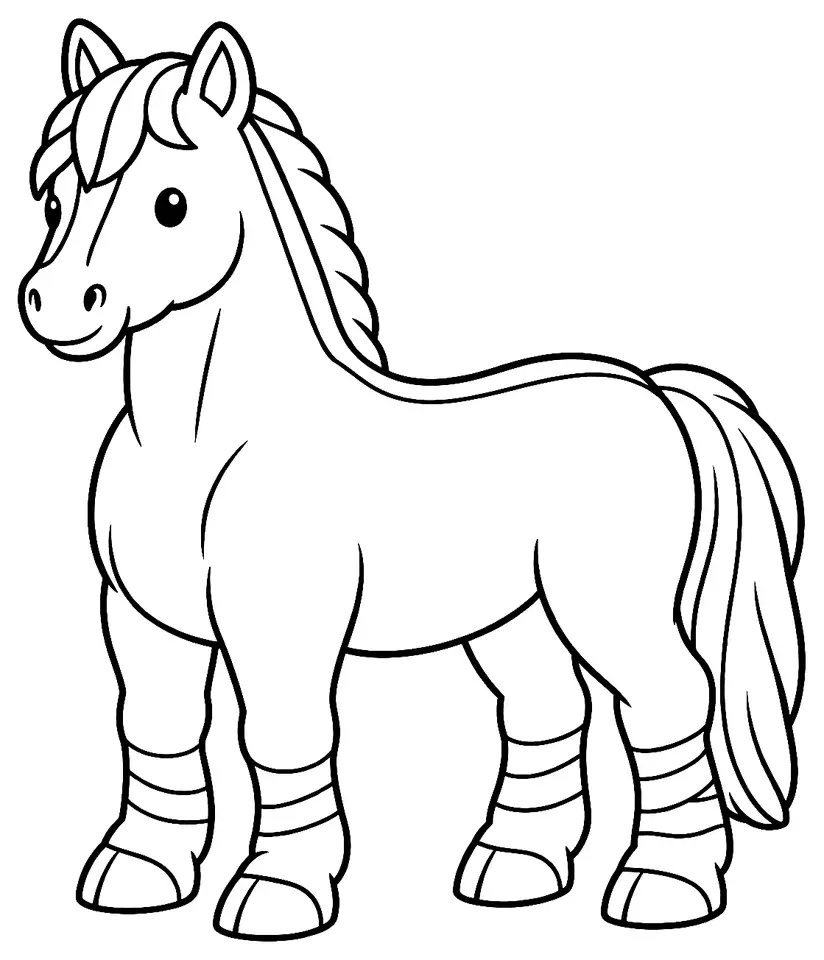 Coloriage de Polesskaya : dessin au trait noir à colorier