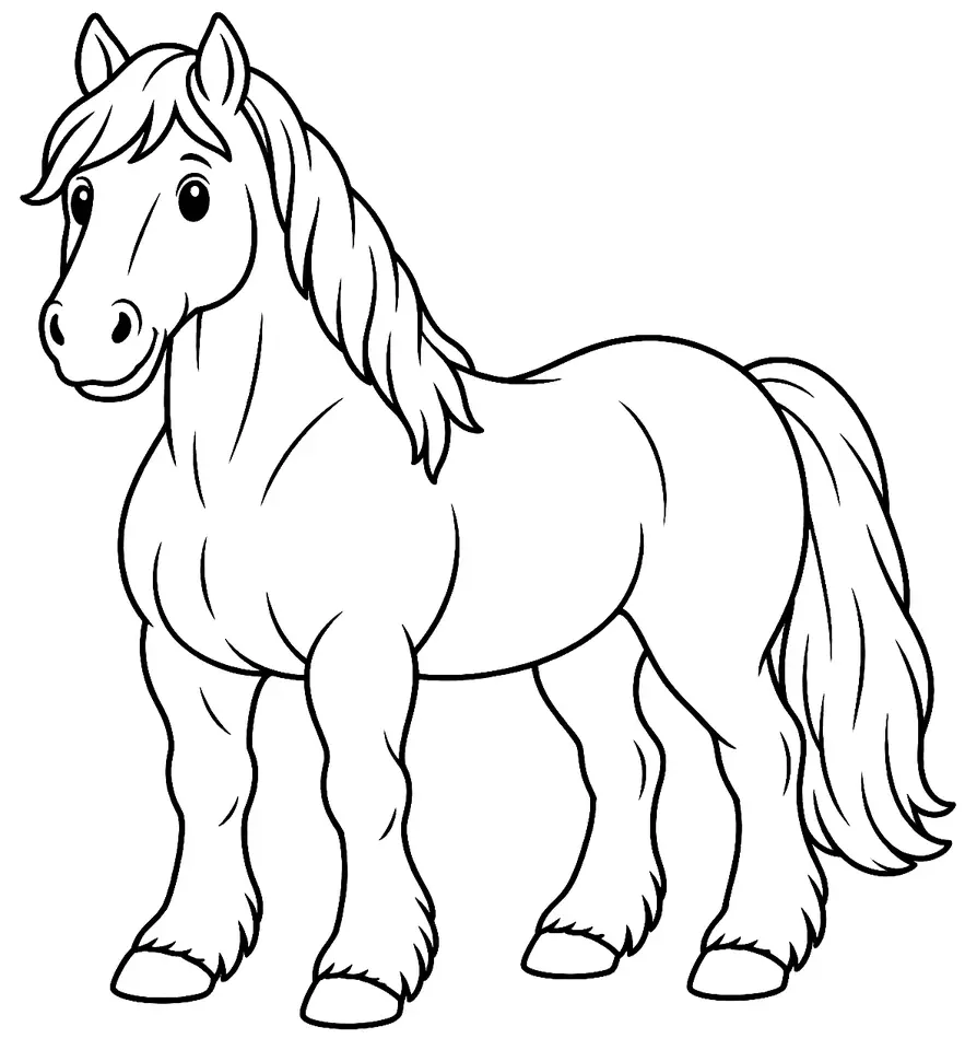Coloriage de Sokólski : dessin au trait noir à colorier