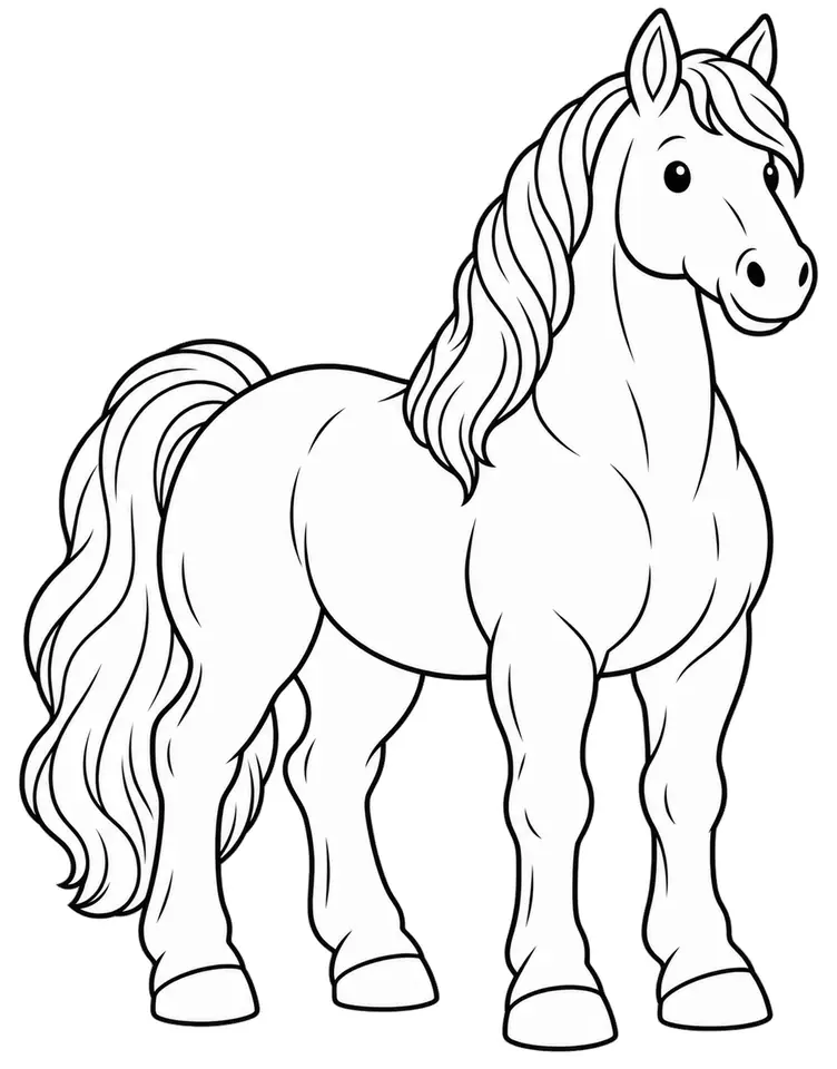 Coloriage de Spanish Norman : dessin au trait noir à colorier