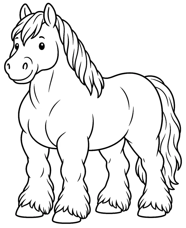 Coloriage de Sztumski : dessin au trait noir à colorier