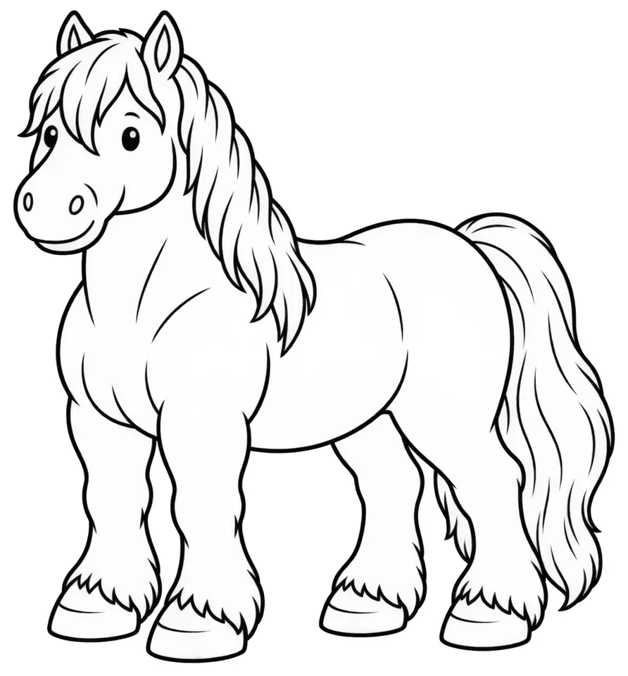 Coloriage de Trait allemand du Sud : dessin au trait noir à colorier
