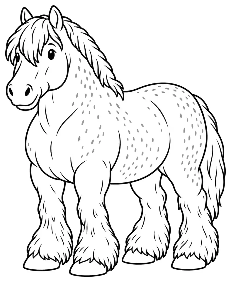 Coloriage de Trait belge : dessin au trait noir à colorier