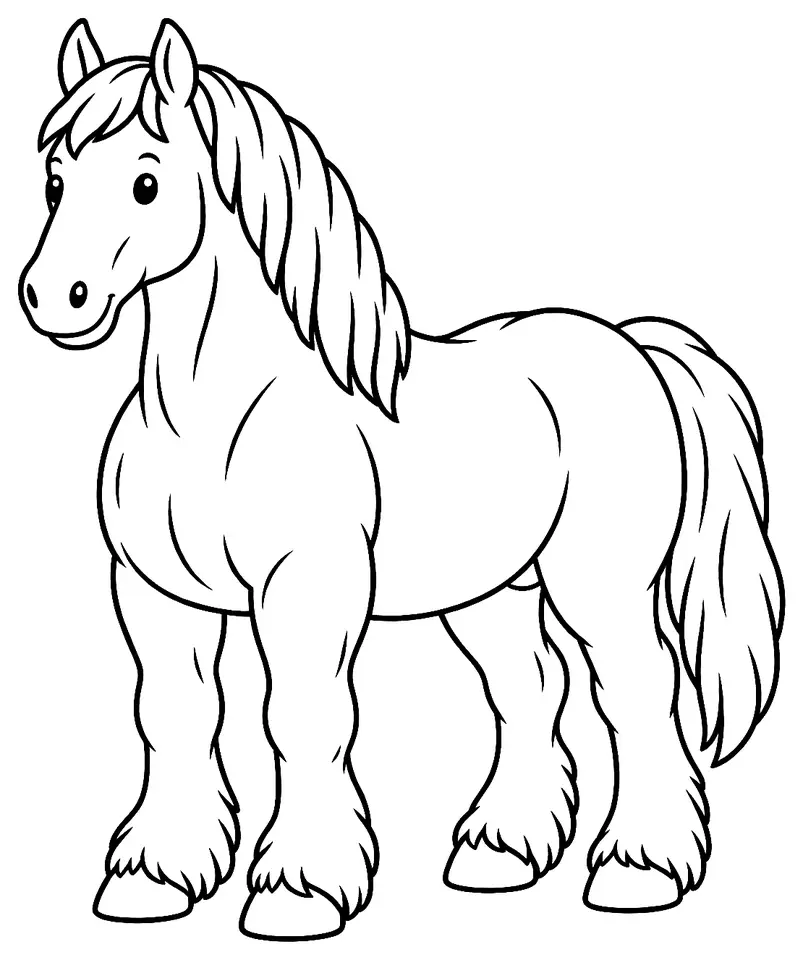 Coloriage de Trait biélorusse : dessin au trait noir à colorier