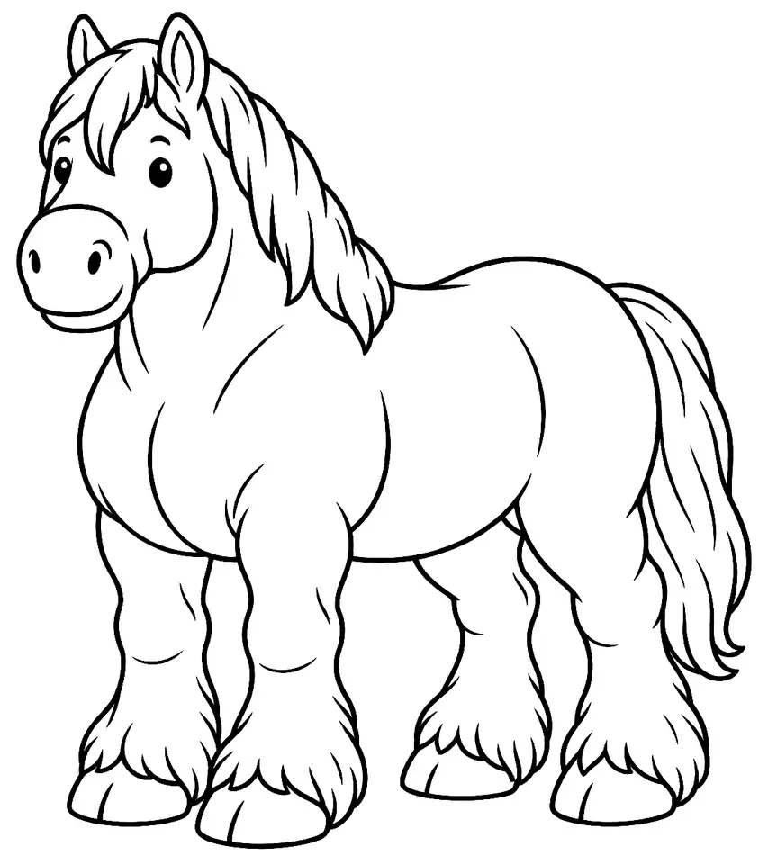 Coloriage de Trait bulgare : dessin au trait noir à colorier