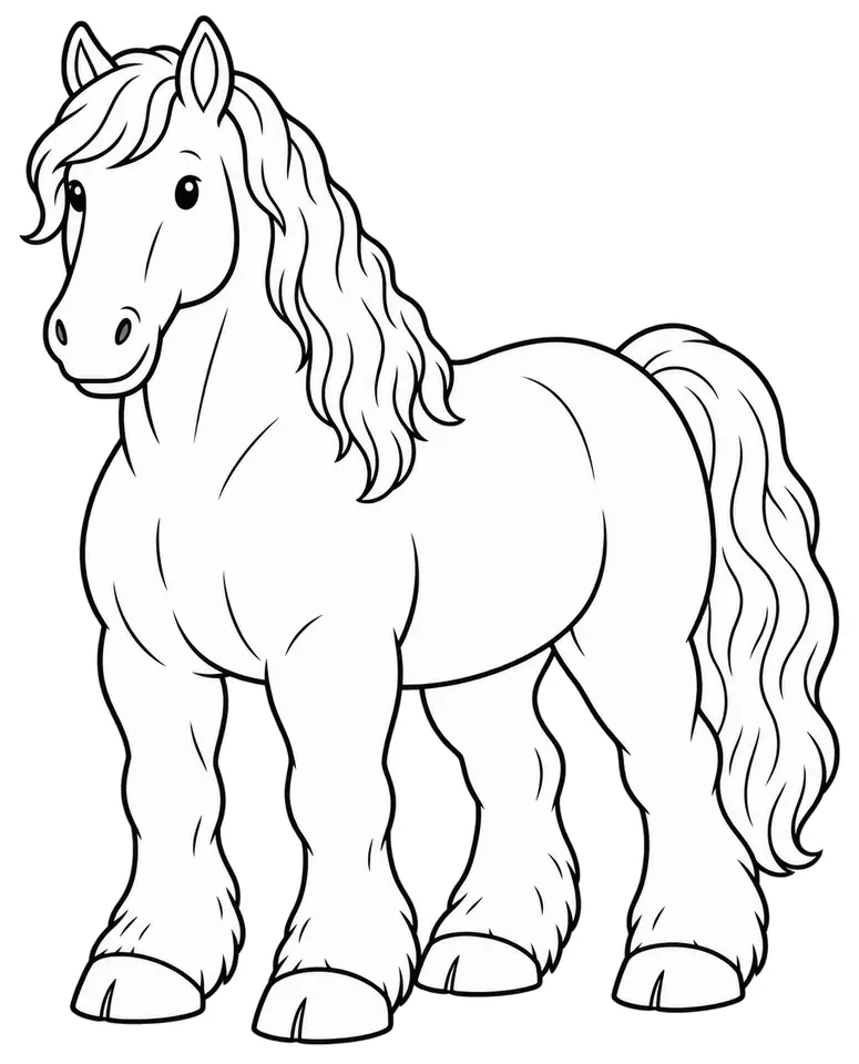 Coloriage de Trait crème américain : dessin au trait noir à colorier