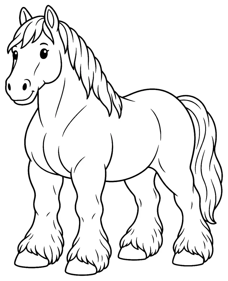Coloriage de Trait de l’Altmark : dessin au trait noir à colorier