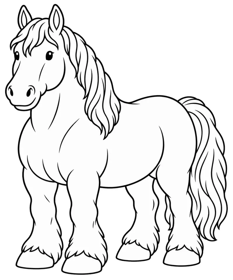 Coloriage de Trait lituanien : dessin au trait noir à colorier
