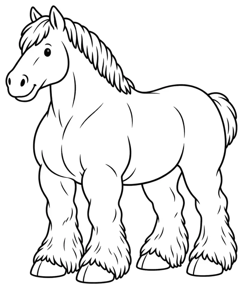 Coloriage de Trait néerlandais : dessin au trait noir à colorier