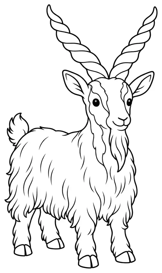 Coloriage de Girgentana : dessin au trait noir à colorier