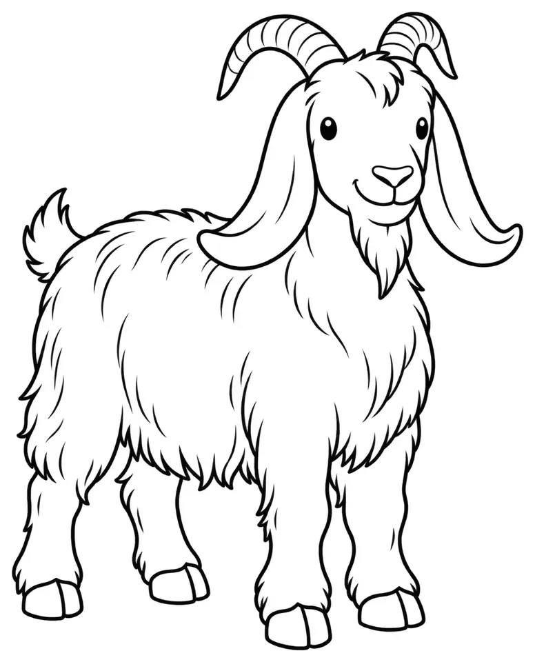 Coloriage de Provençale : dessin au trait noir à colorier