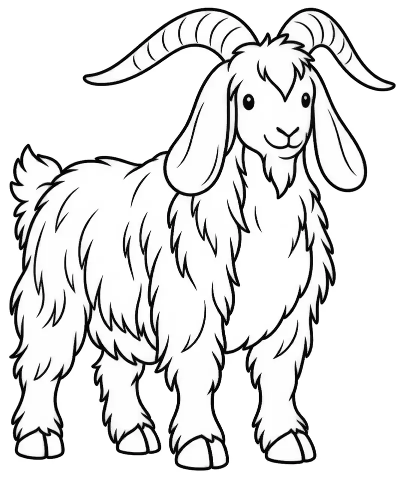 Coloriage de Pyrénées : dessin au trait noir à colorier