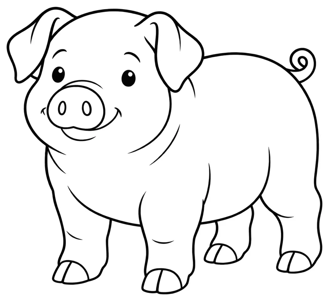 Coloriage de Duroc : dessin au trait noir à colorier