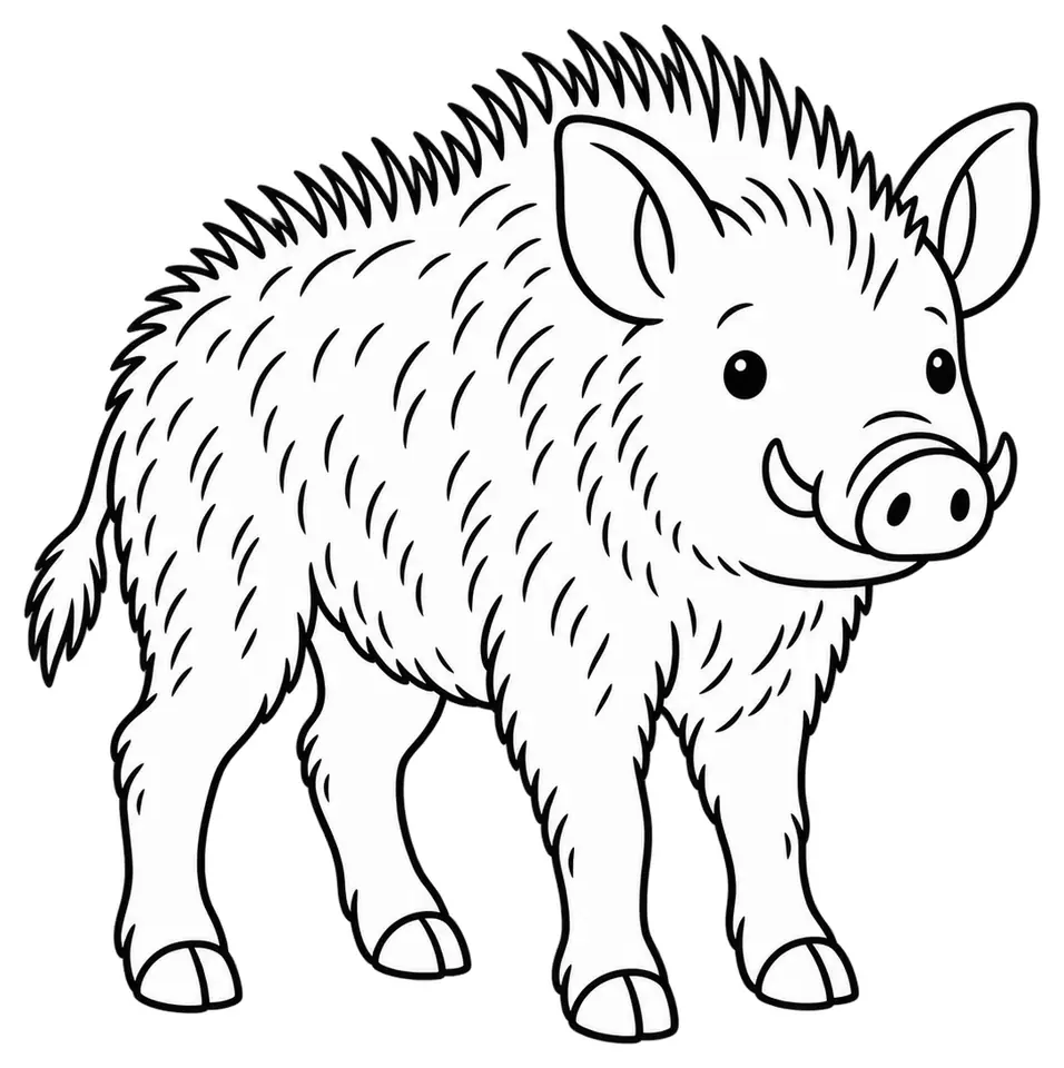 Coloriage de Grice : dessin au trait noir à colorier