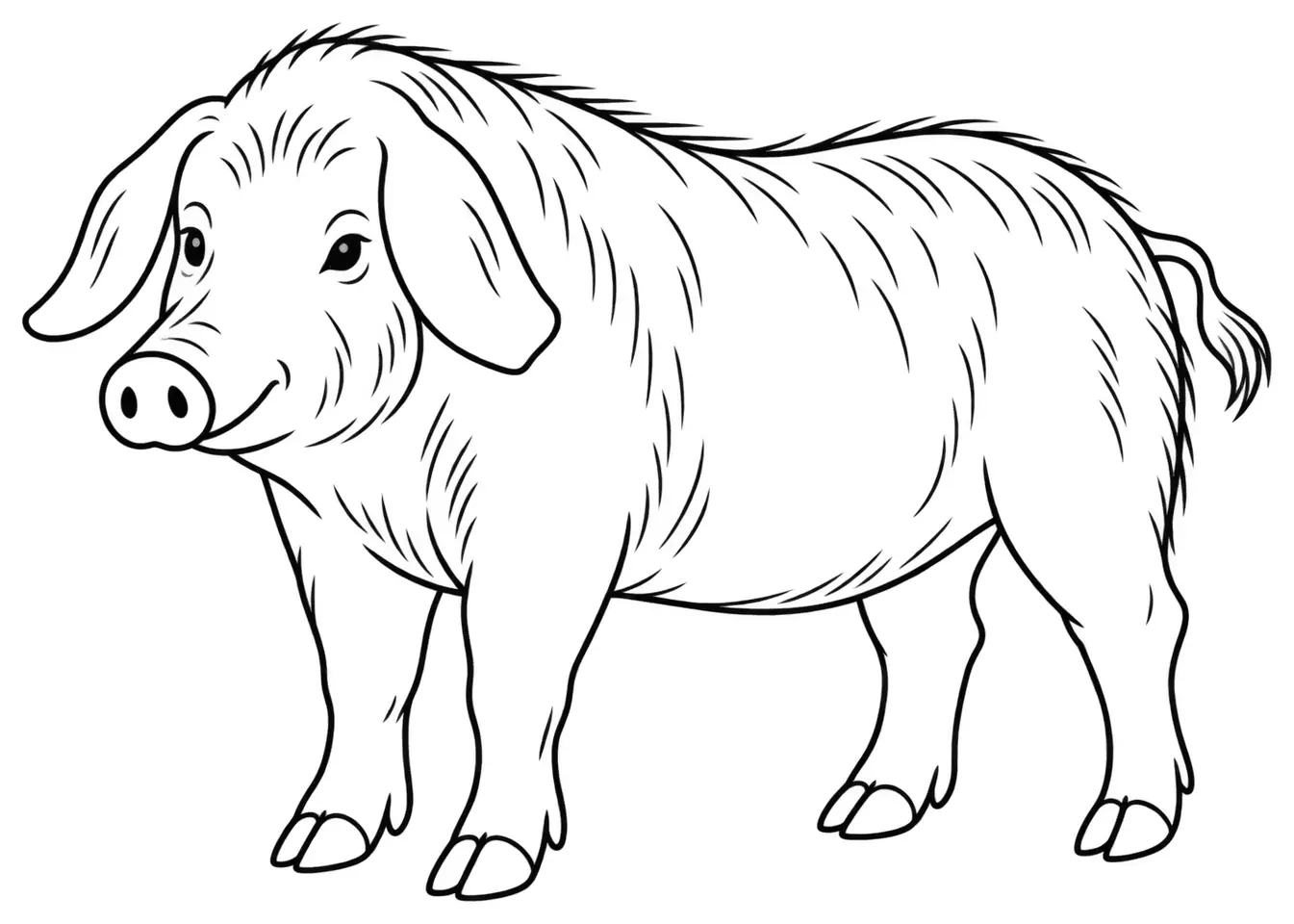 Coloriage de Mora Romagnola : dessin au trait noir à colorier