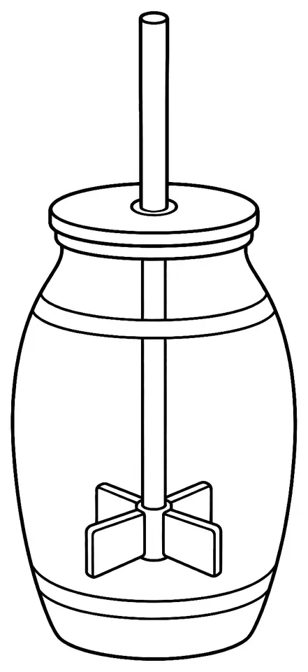 Coloriage de Baratte : dessin au trait noir à colorier