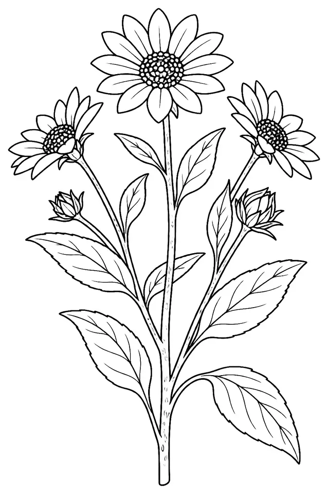 Coloriage de Nyger : dessin au trait noir à colorier