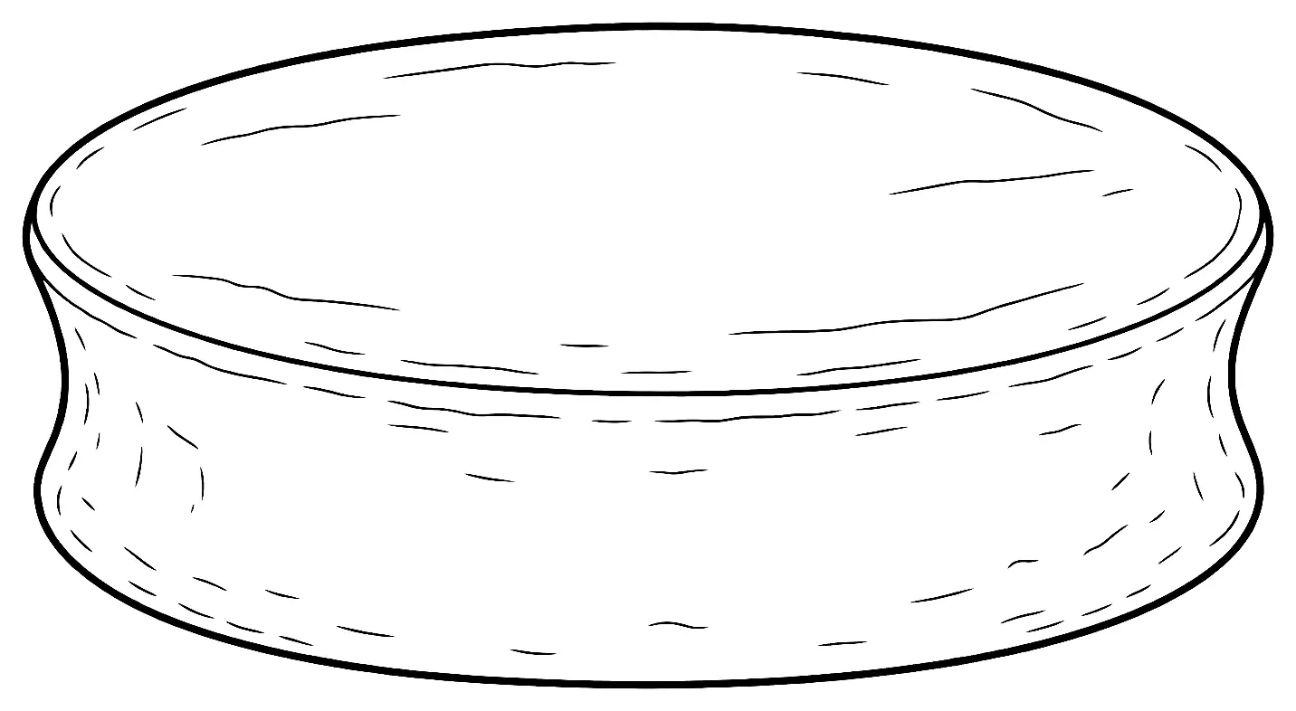 Coloriage de Abondance (fromage) : dessin au trait noir à colorier