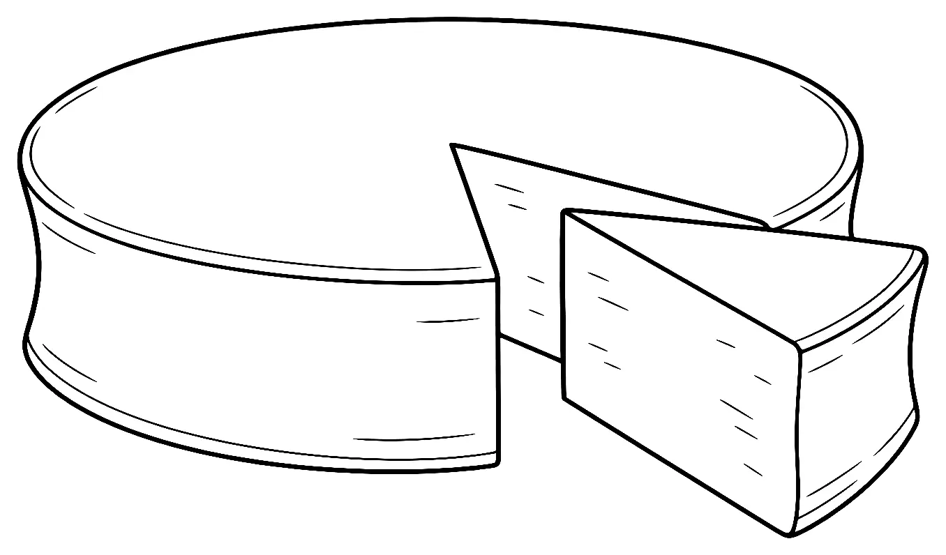 Coloriage de Beaufort : dessin au trait noir à colorier