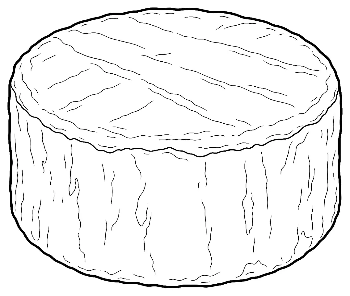 Coloriage de Brillat-Savarin : dessin au trait noir à colorier