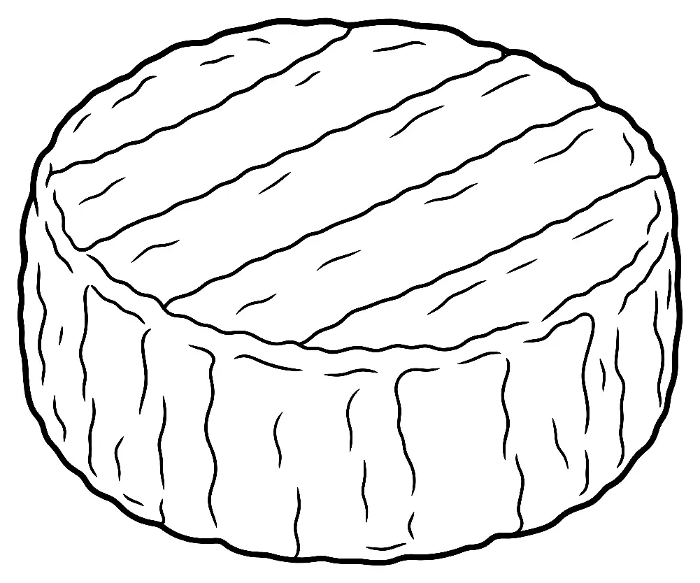 Coloriage de Cabécou : dessin au trait noir à colorier
