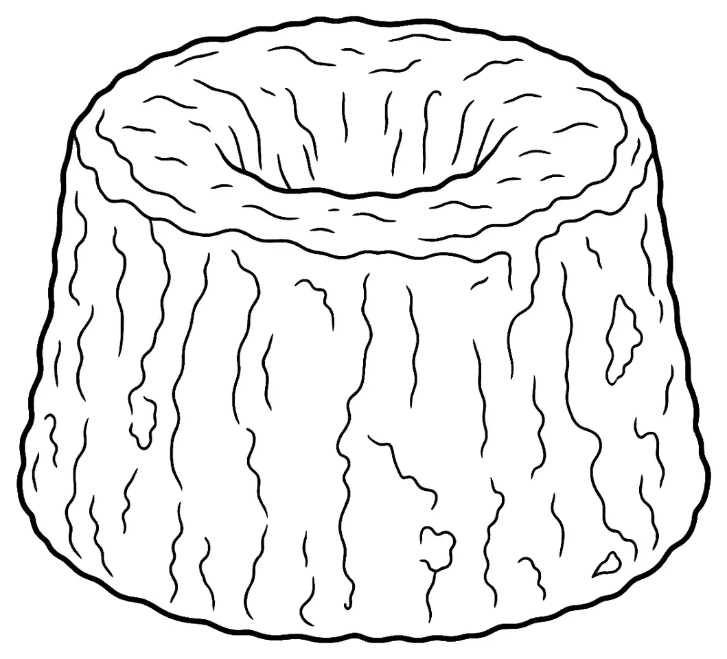 Coloriage de Langres : dessin au trait noir à colorier
