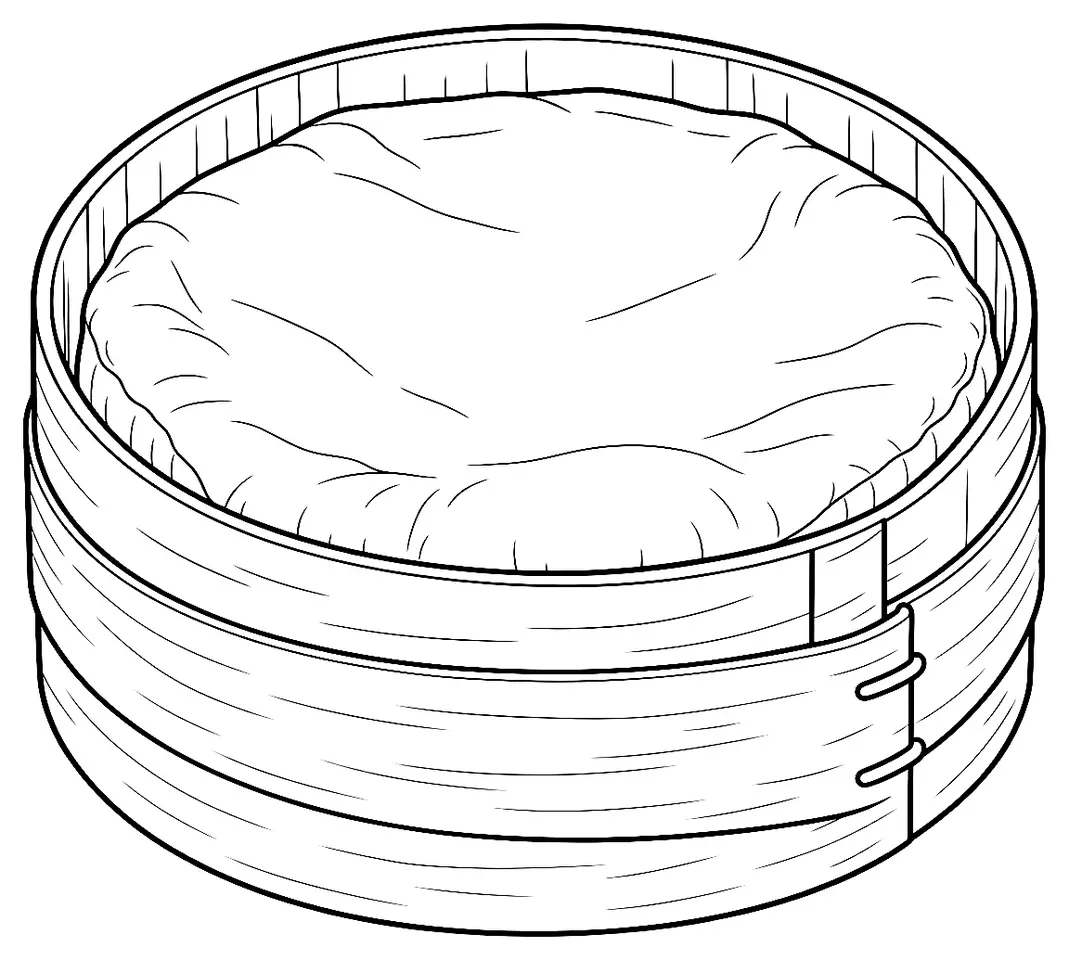 Coloriage de Mont d’or : dessin au trait noir à colorier