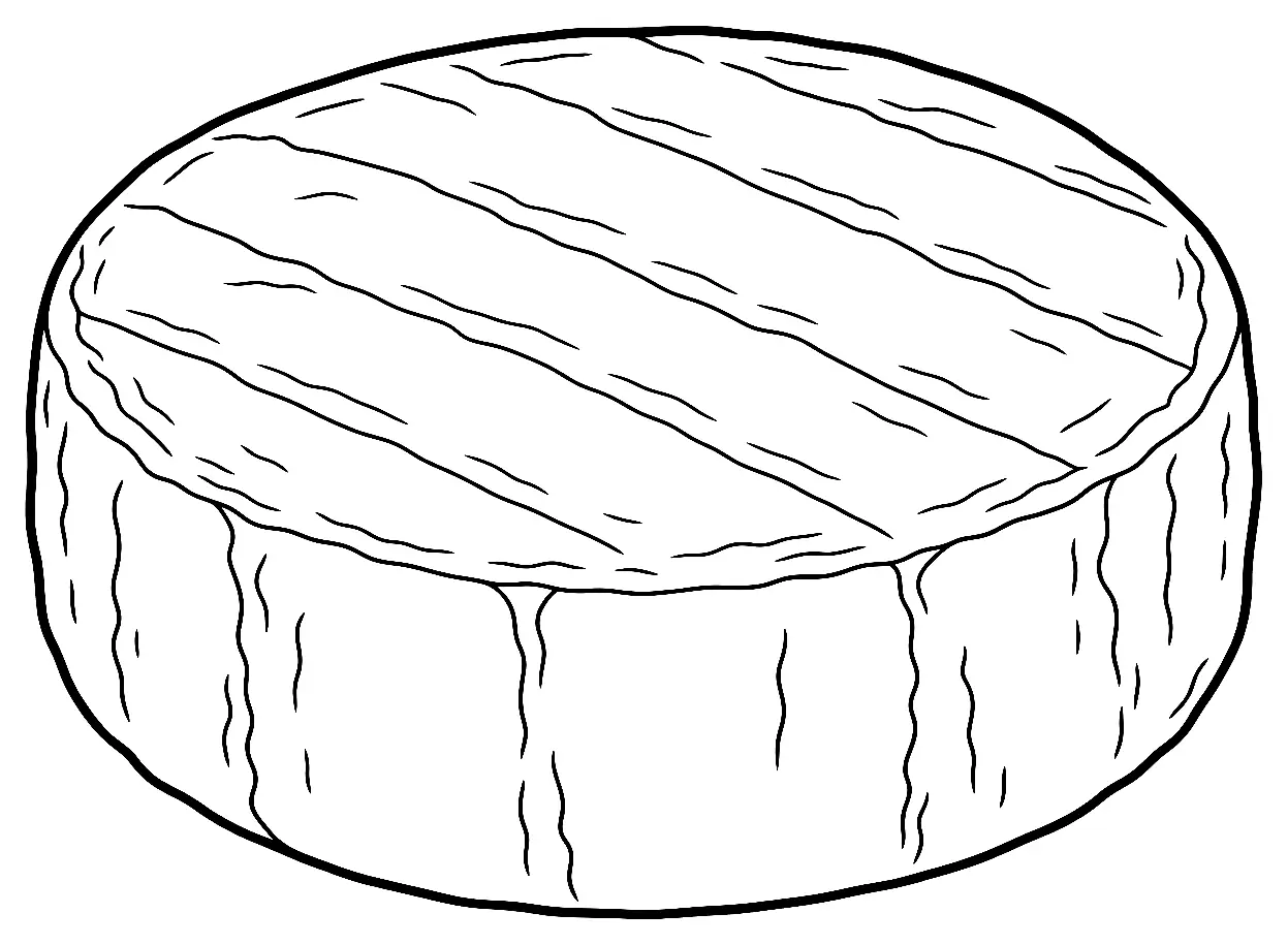Coloriage de Munster : dessin au trait noir à colorier