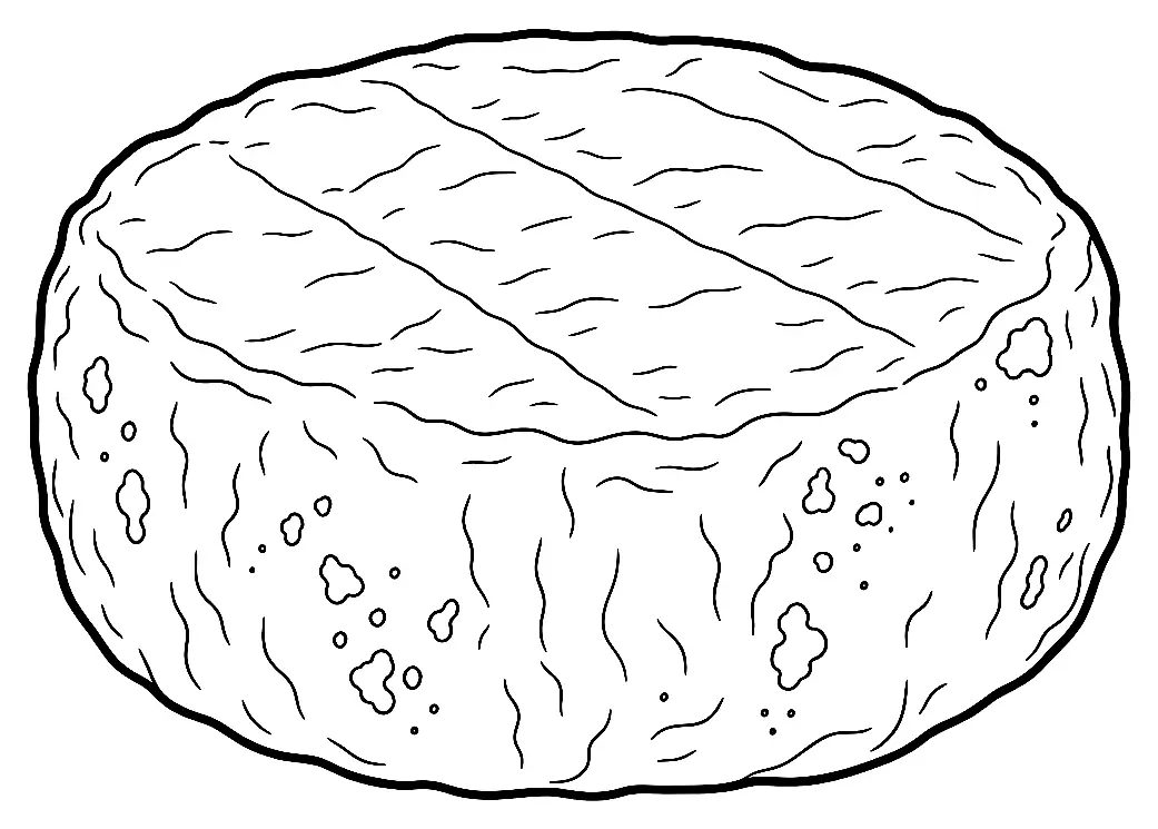 Coloriage de Picodon : dessin au trait noir à colorier