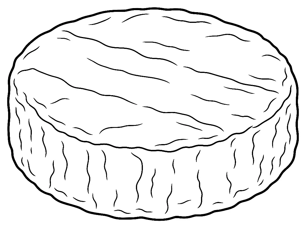 Coloriage de Rocamadour : dessin au trait noir à colorier