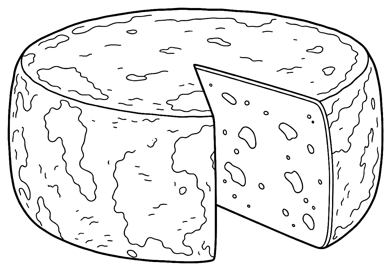 Coloriage de Tomme des Pyrénées : dessin au trait noir à colorier