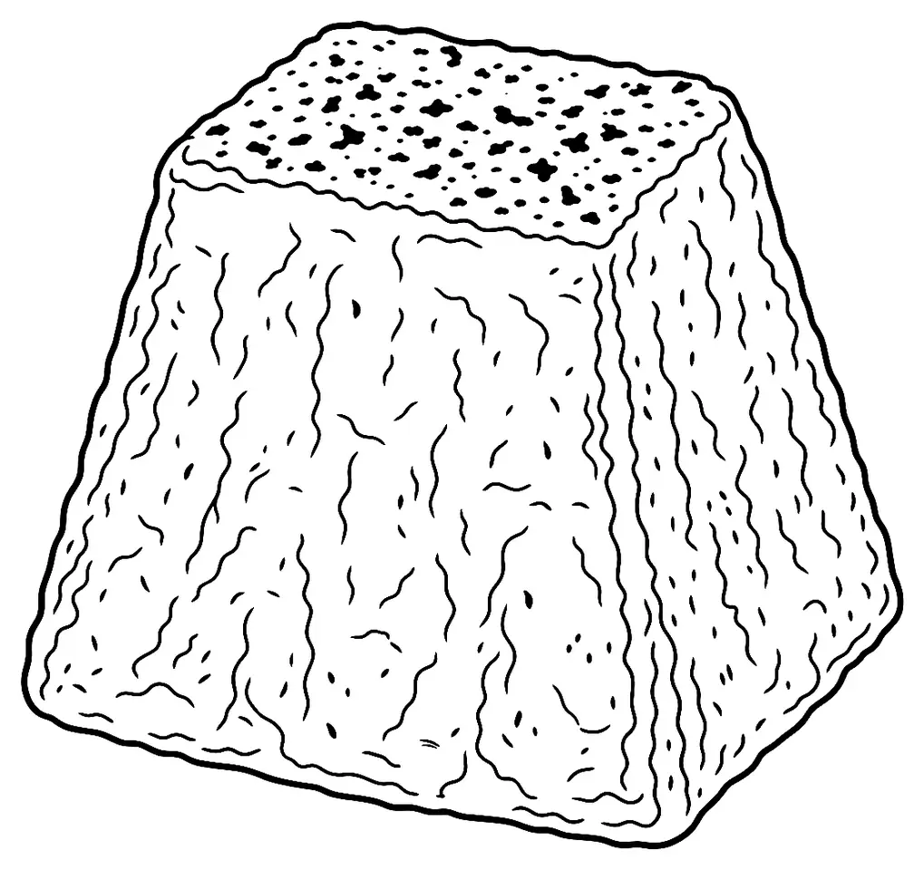 Coloriage de Valençay : dessin au trait noir à colorier