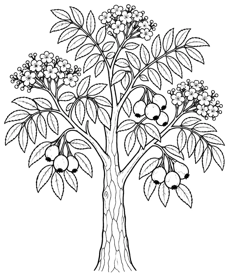 Coloriage de Cormier : dessin au trait noir à colorier