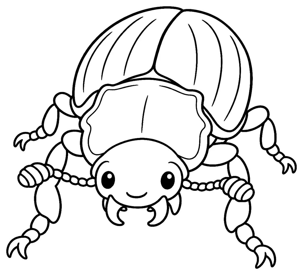 Coloriage de Silphe : dessin au trait noir à colorier