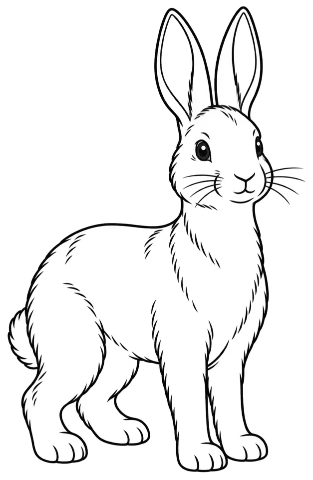 Coloriage de Brun marron de Lorraine : dessin au trait noir à colorier