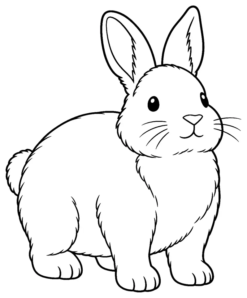 Coloriage de Doré de Saxe : dessin au trait noir à colorier