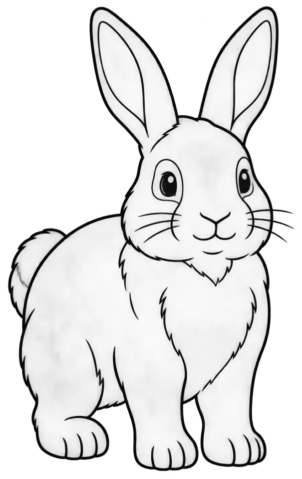 Coloriage de Fauve de Bourgogne : dessin au trait noir à colorier